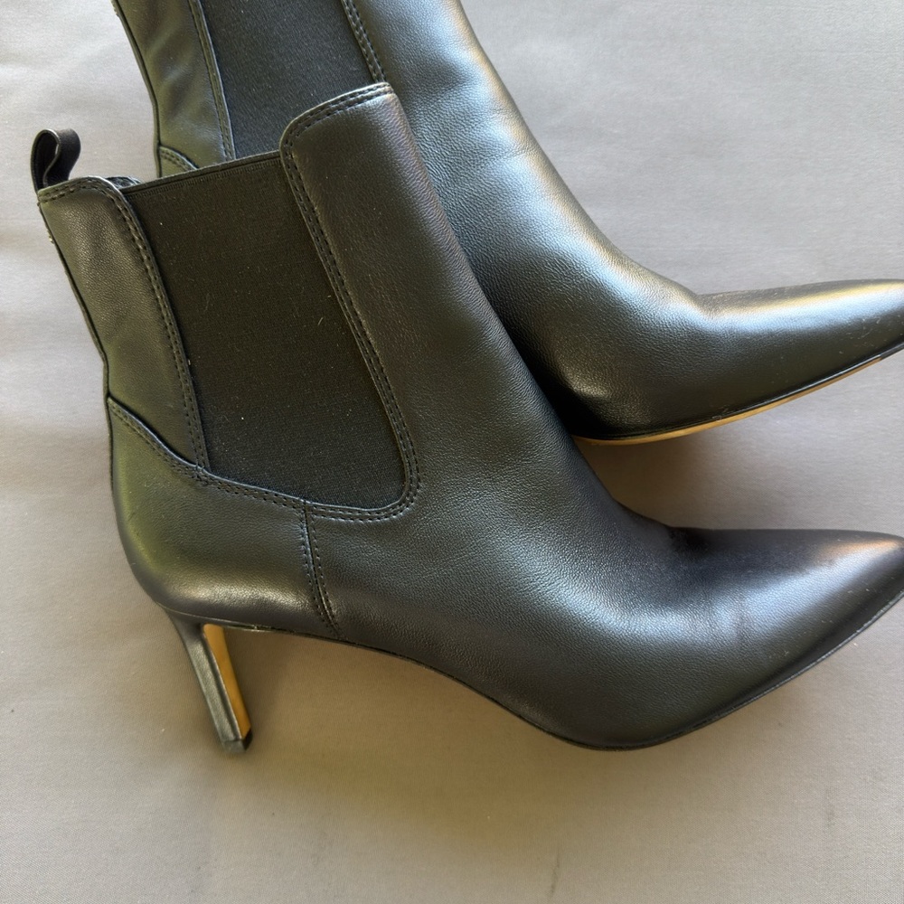Veronica Beard Black Leather Boots